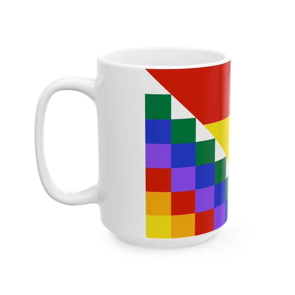 Proposed flag of Bolivia (Bolivia) White Coffee Mug - Go Mug Yourself