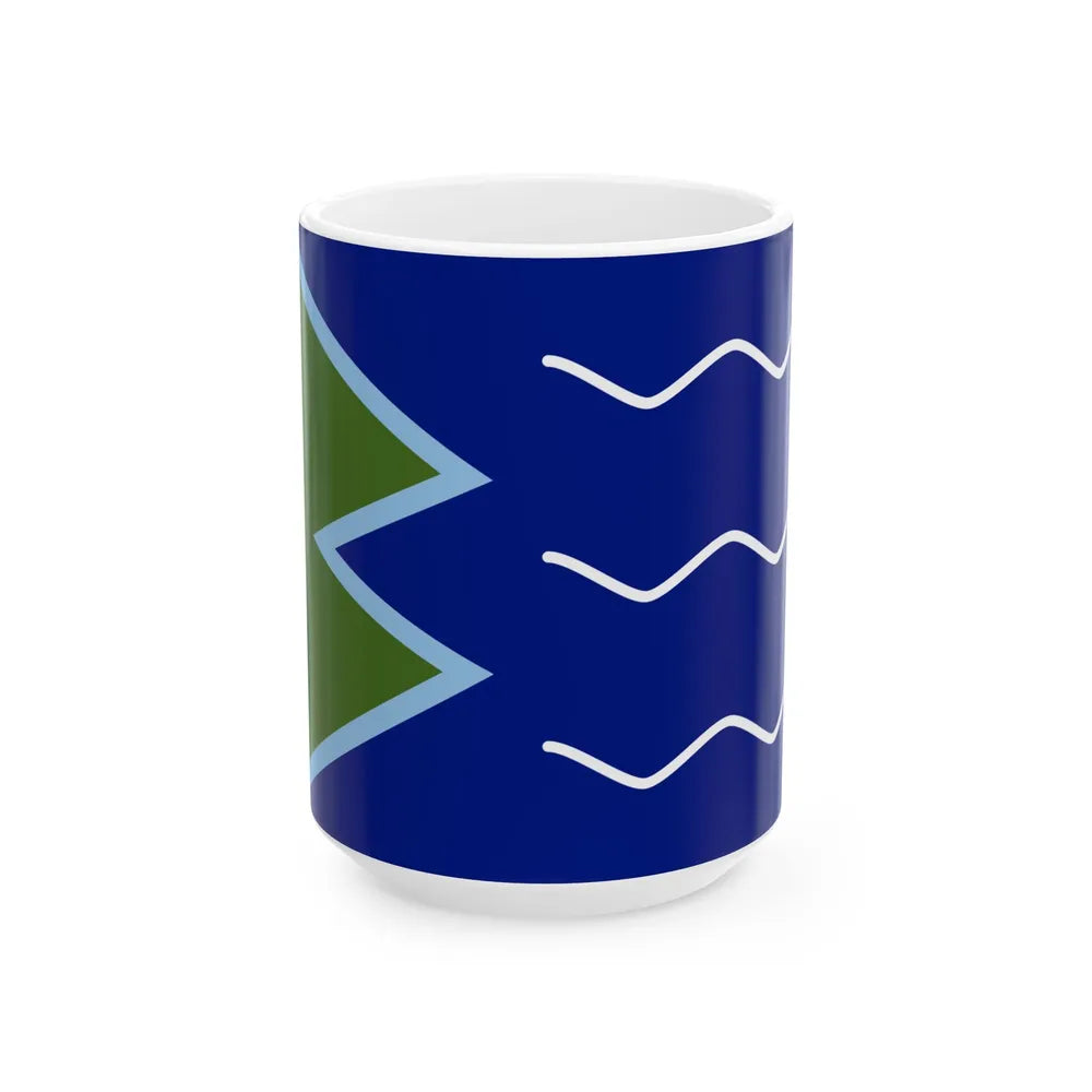 Proposed Flag of Brunswick Maine USA (United States) White Coffee Mug 15oz - Go Mug Yourself