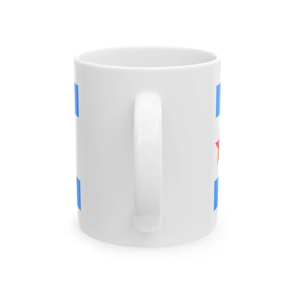 Proposed flag of Chicago Illinois 1928 (United States) White Coffee Mug - Go Mug Yourself
