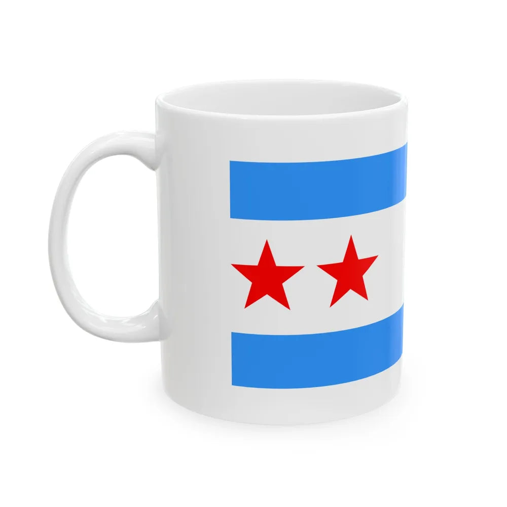 Proposed flag of Chicago Illinois 1928 (United States) White Coffee Mug - Go Mug Yourself