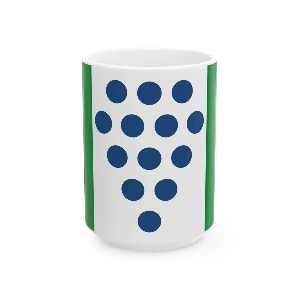Proposed flag of Connecticut 1976 (United States) White Coffee Mug 15oz - Go Mug Yourself