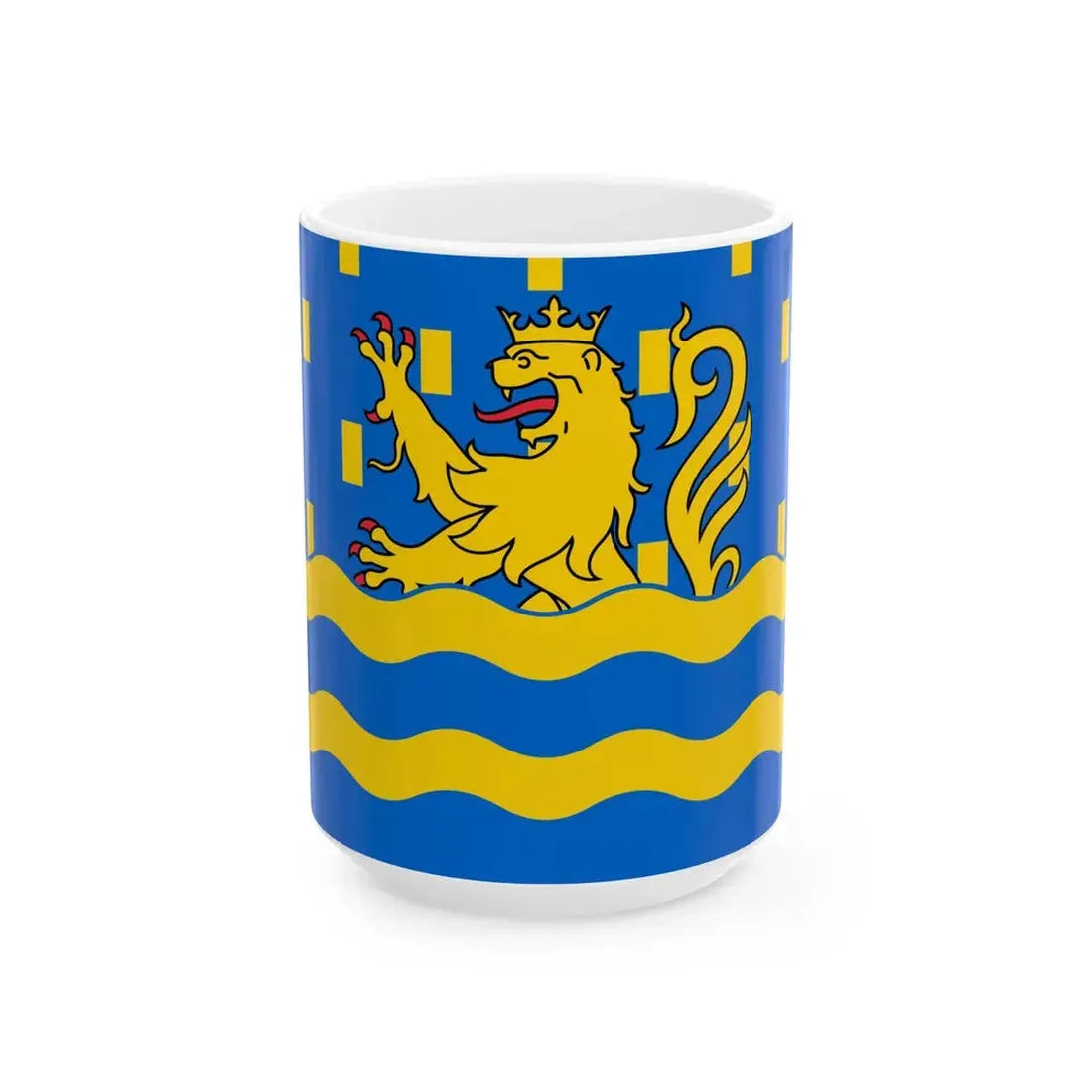 Proposed flag of Doubs (France) White Coffee Mug 15oz - Go Mug Yourself