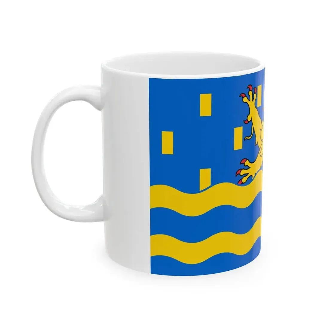 Proposed flag of Doubs (France) White Coffee Mug - Go Mug Yourself