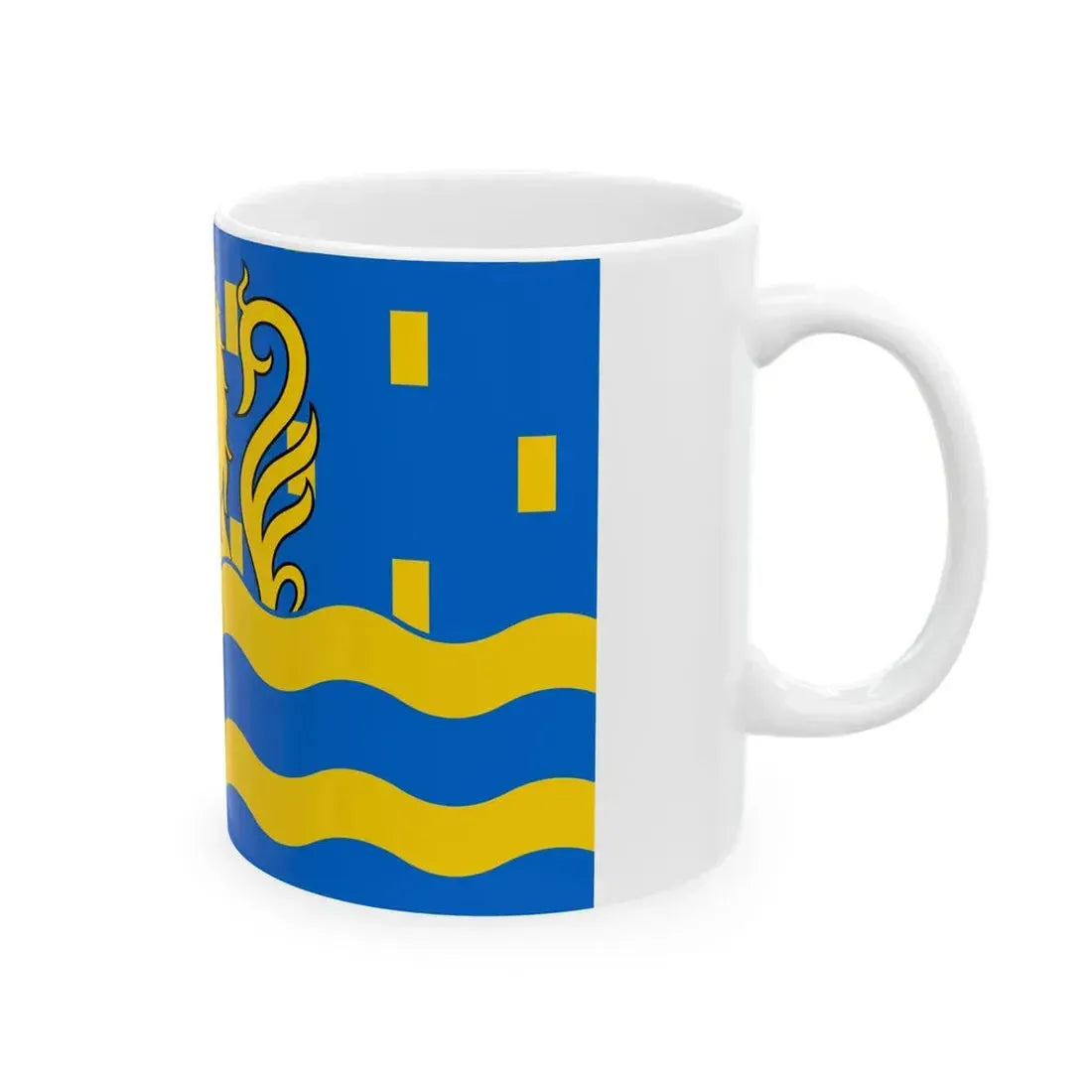 Proposed flag of Doubs (France) White Coffee Mug - Go Mug Yourself