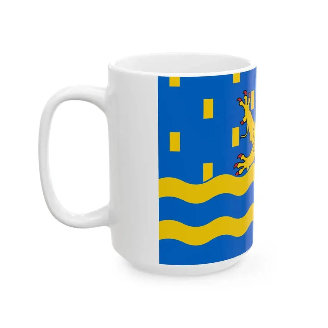 Proposed flag of Doubs (France) White Coffee Mug - Go Mug Yourself