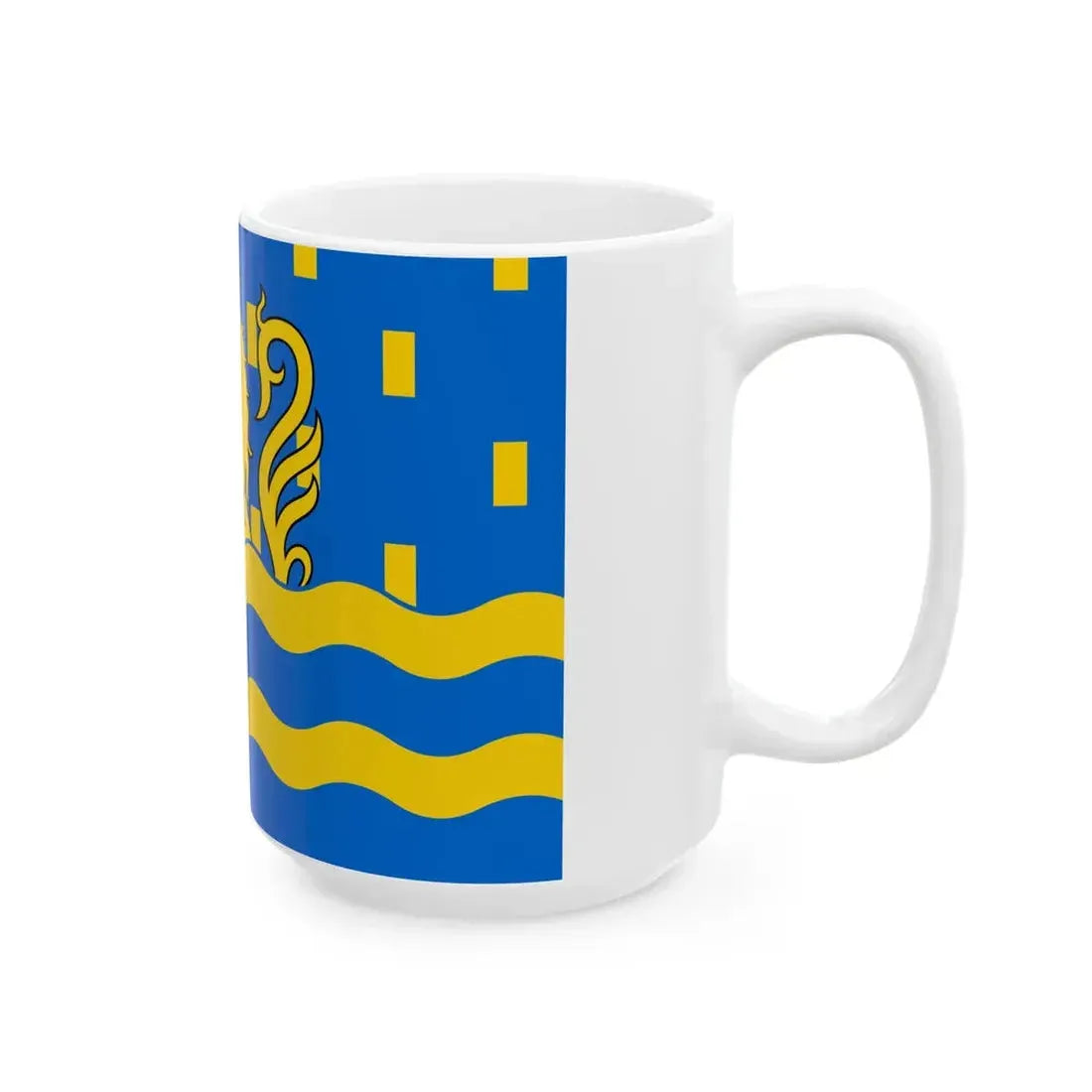 Proposed flag of Doubs (France) White Coffee Mug - Go Mug Yourself