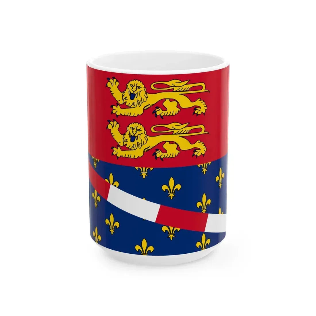 Proposed flag of Eure (France) White Coffee Mug 15oz - Go Mug Yourself