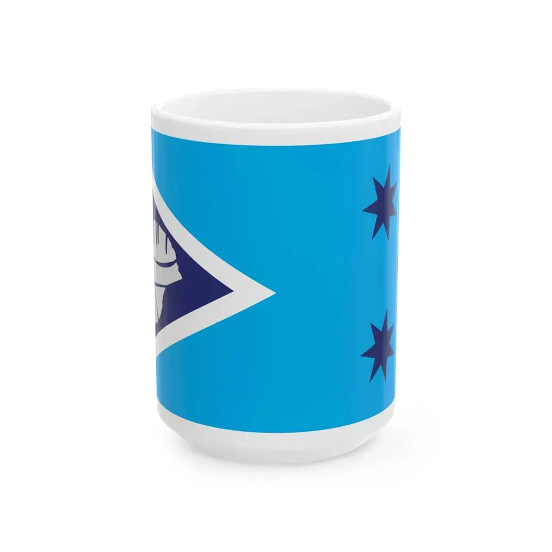 Proposed flag of Fiji 2015 design 36 (Fiji) White Coffee Mug 15oz - Go Mug Yourself