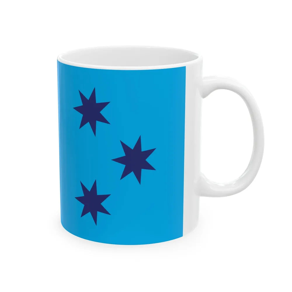 Proposed flag of Fiji 2015 design 36 (Fiji) White Coffee Mug - Go Mug Yourself