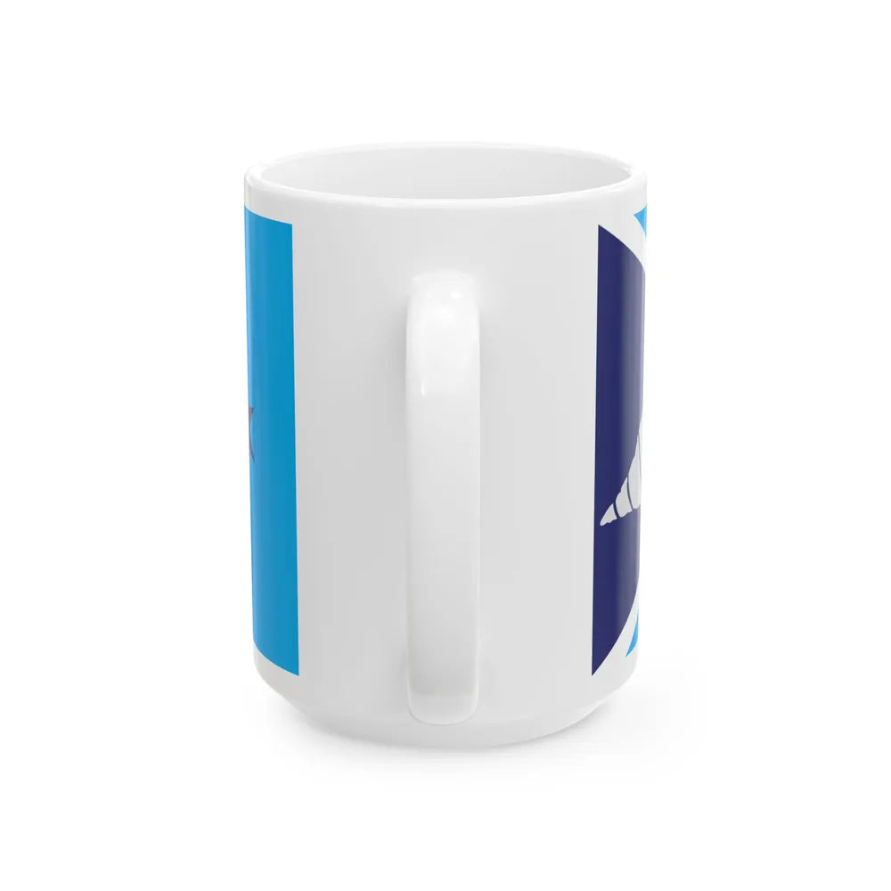 Proposed flag of Fiji 2015 design 36 (Fiji) White Coffee Mug - Go Mug Yourself