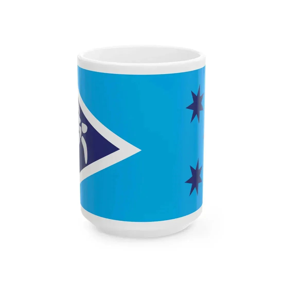 Proposed flag of Fiji 2015 design 38 (Fiji) White Coffee Mug 15oz - Go Mug Yourself