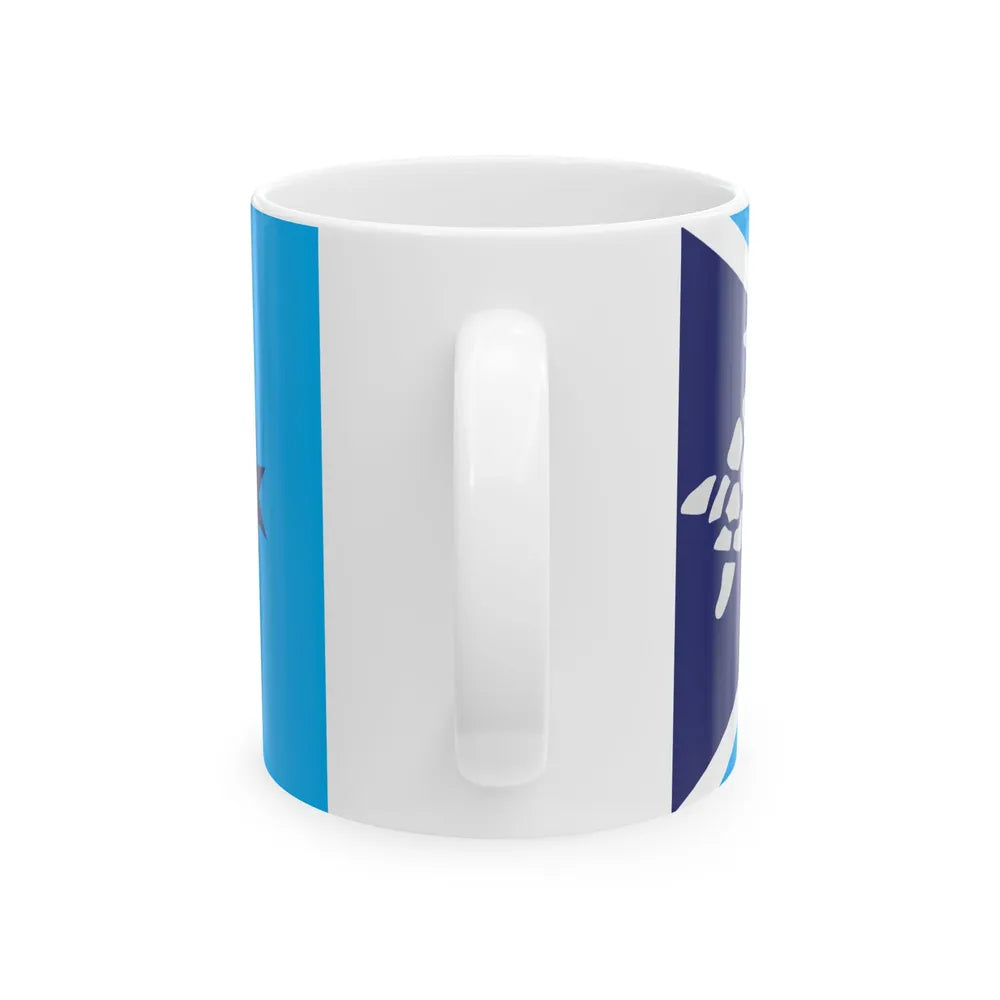Proposed flag of Fiji 2015 design 38 (Fiji) White Coffee Mug - Go Mug Yourself