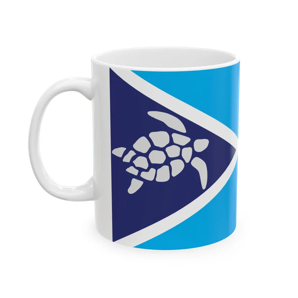 Proposed flag of Fiji 2015 design 38 (Fiji) White Coffee Mug - Go Mug Yourself