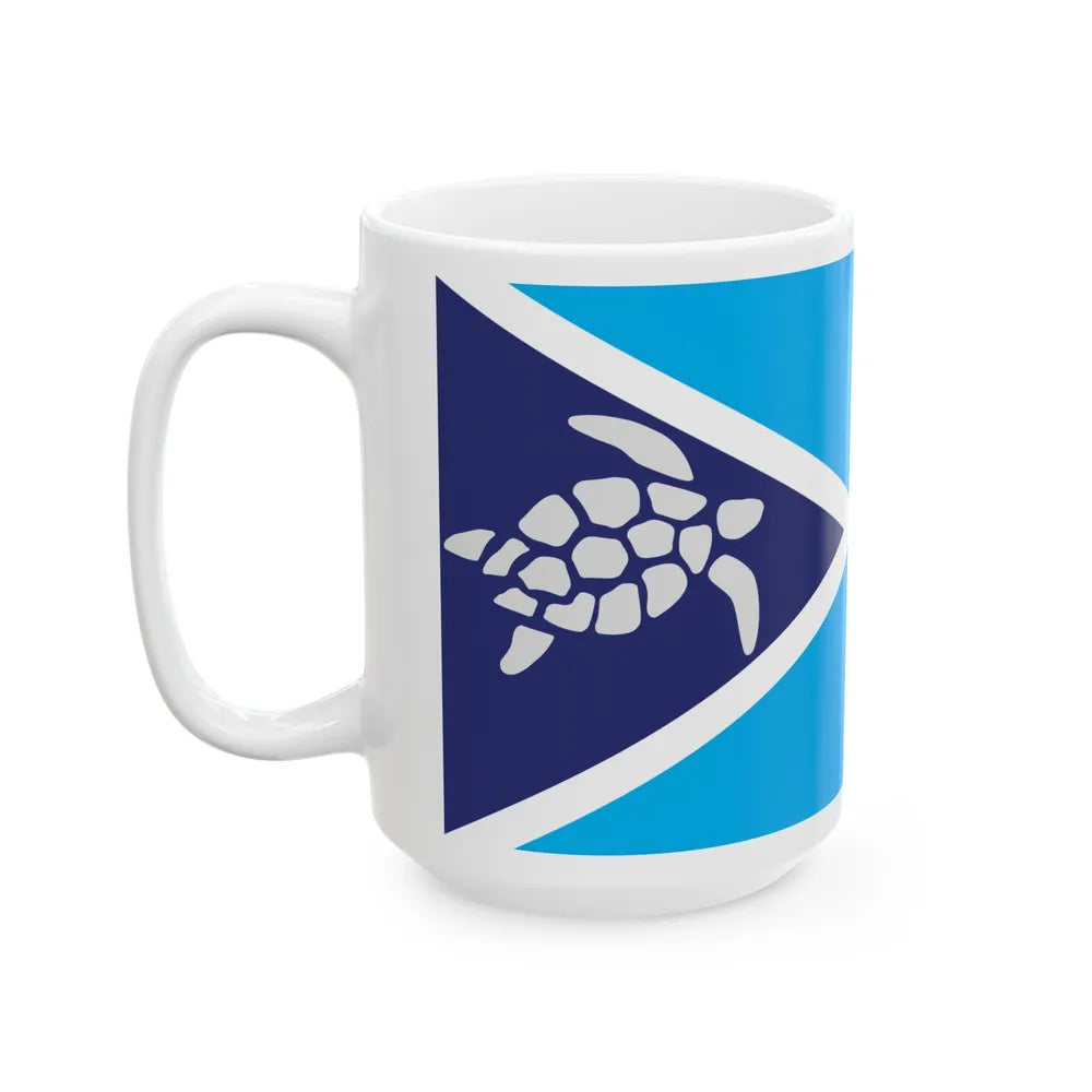 Proposed flag of Fiji 2015 design 38 (Fiji) White Coffee Mug - Go Mug Yourself