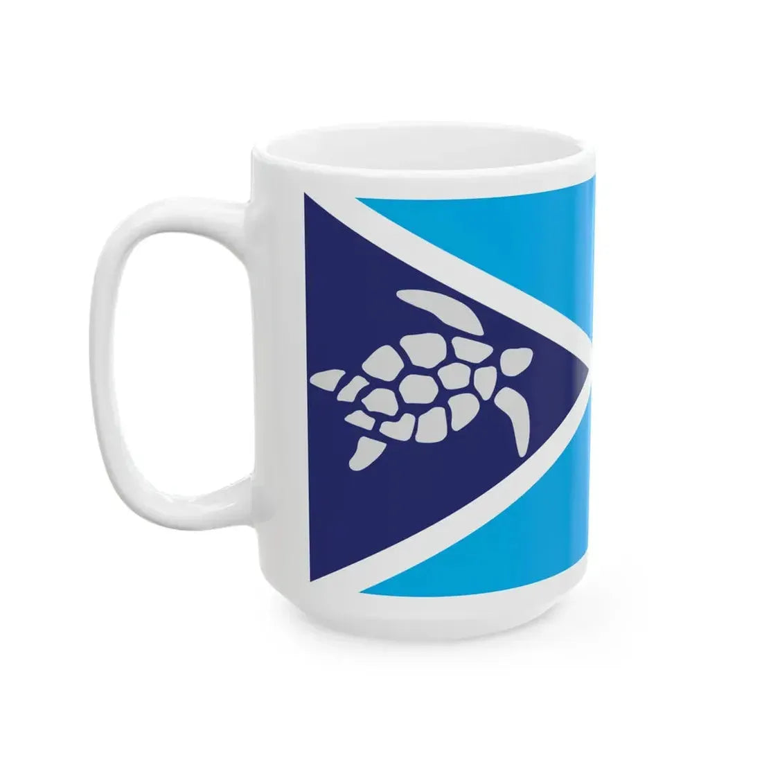 Proposed flag of Fiji 2015 design 38 (Fiji) White Coffee Mug - Go Mug Yourself