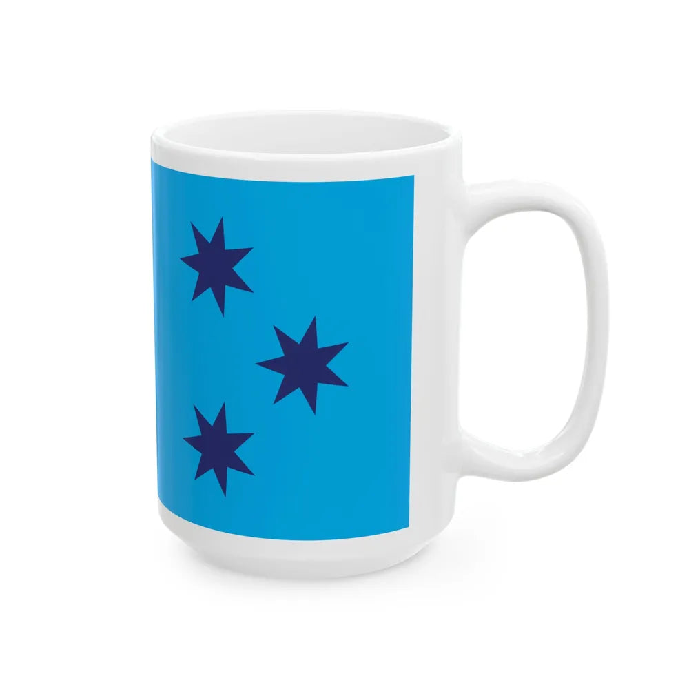 Proposed flag of Fiji 2015 design 38 (Fiji) White Coffee Mug - Go Mug Yourself