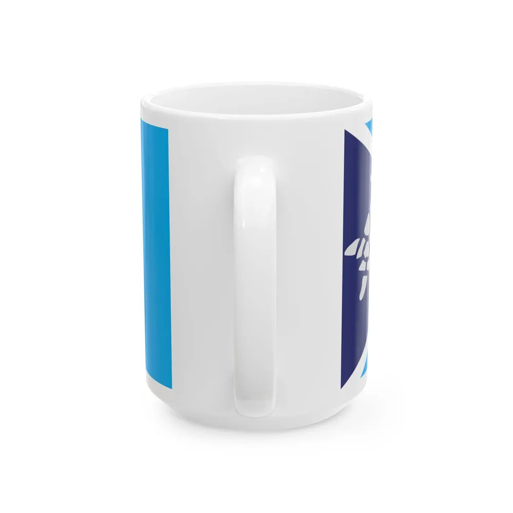 Proposed flag of Fiji 2015 design 39 (Fiji) White Coffee Mug - Go Mug Yourself