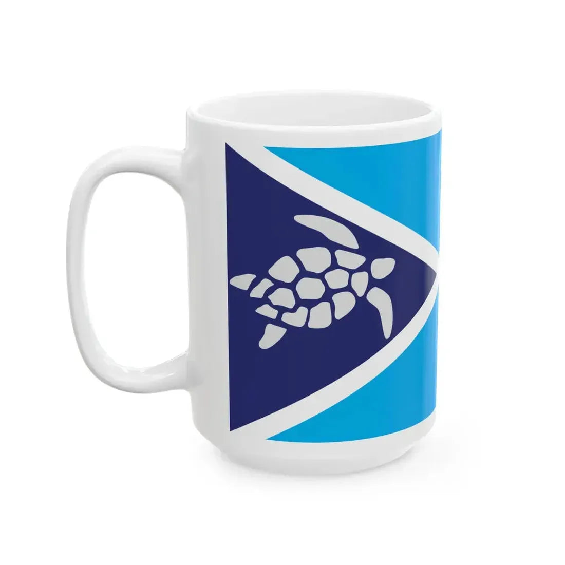 Proposed flag of Fiji 2015 design 39 (Fiji) White Coffee Mug - Go Mug Yourself