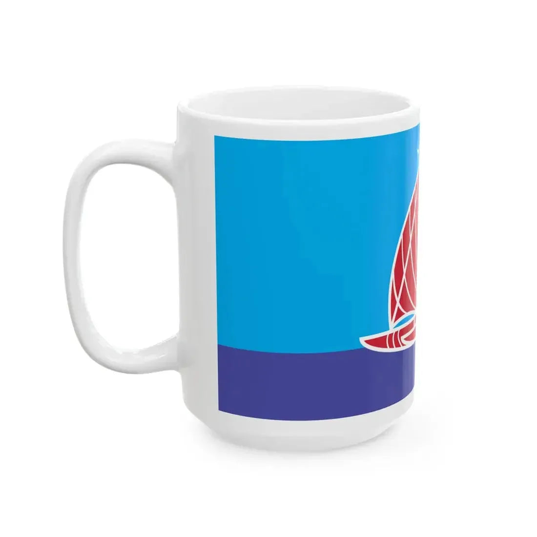 Proposed flag of Fiji 2015 design 40 (Fiji) White Coffee Mug - Go Mug Yourself