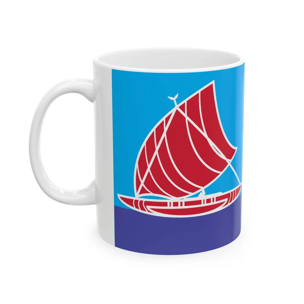 Proposed flag of Fiji 2015 design 41 (Fiji) White Coffee Mug - Go Mug Yourself