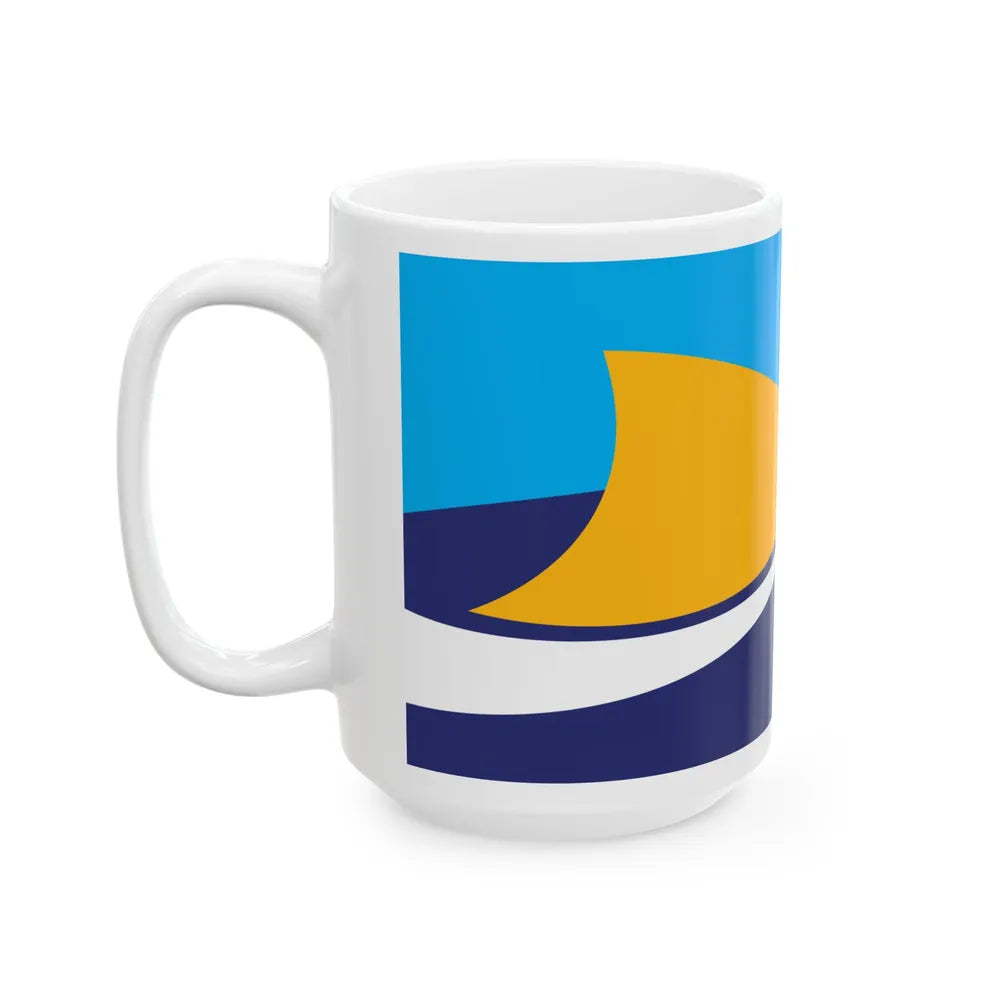 Proposed flag of Fiji 2015 design 43 (Fiji) White Coffee Mug - Go Mug Yourself