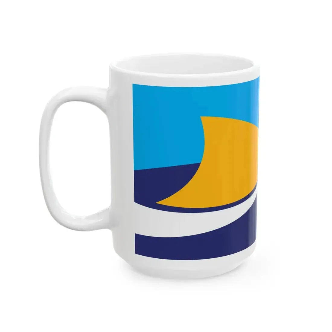 Proposed flag of Fiji 2015 design 43 (Fiji) White Coffee Mug - Go Mug Yourself