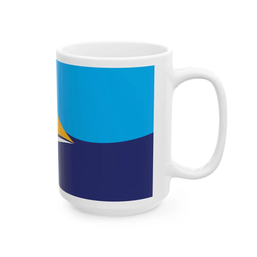 Proposed flag of Fiji 2015 design 43 (Fiji) White Coffee Mug - Go Mug Yourself