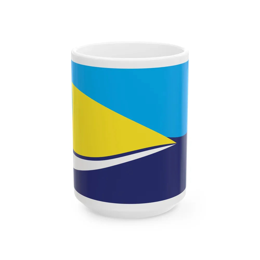 Proposed flag of Fiji 2015 design 44 (Fiji) White Coffee Mug 15oz - Go Mug Yourself