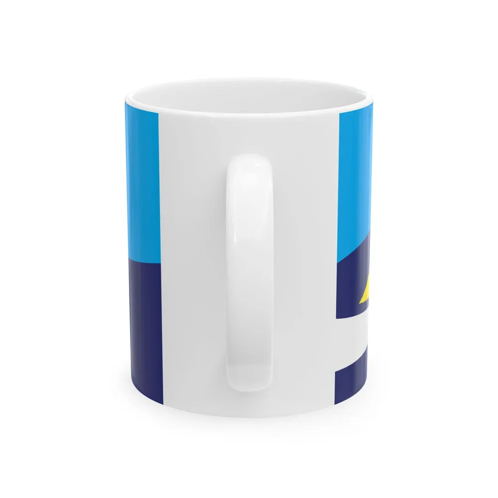 Proposed flag of Fiji 2015 design 44 (Fiji) White Coffee Mug - Go Mug Yourself