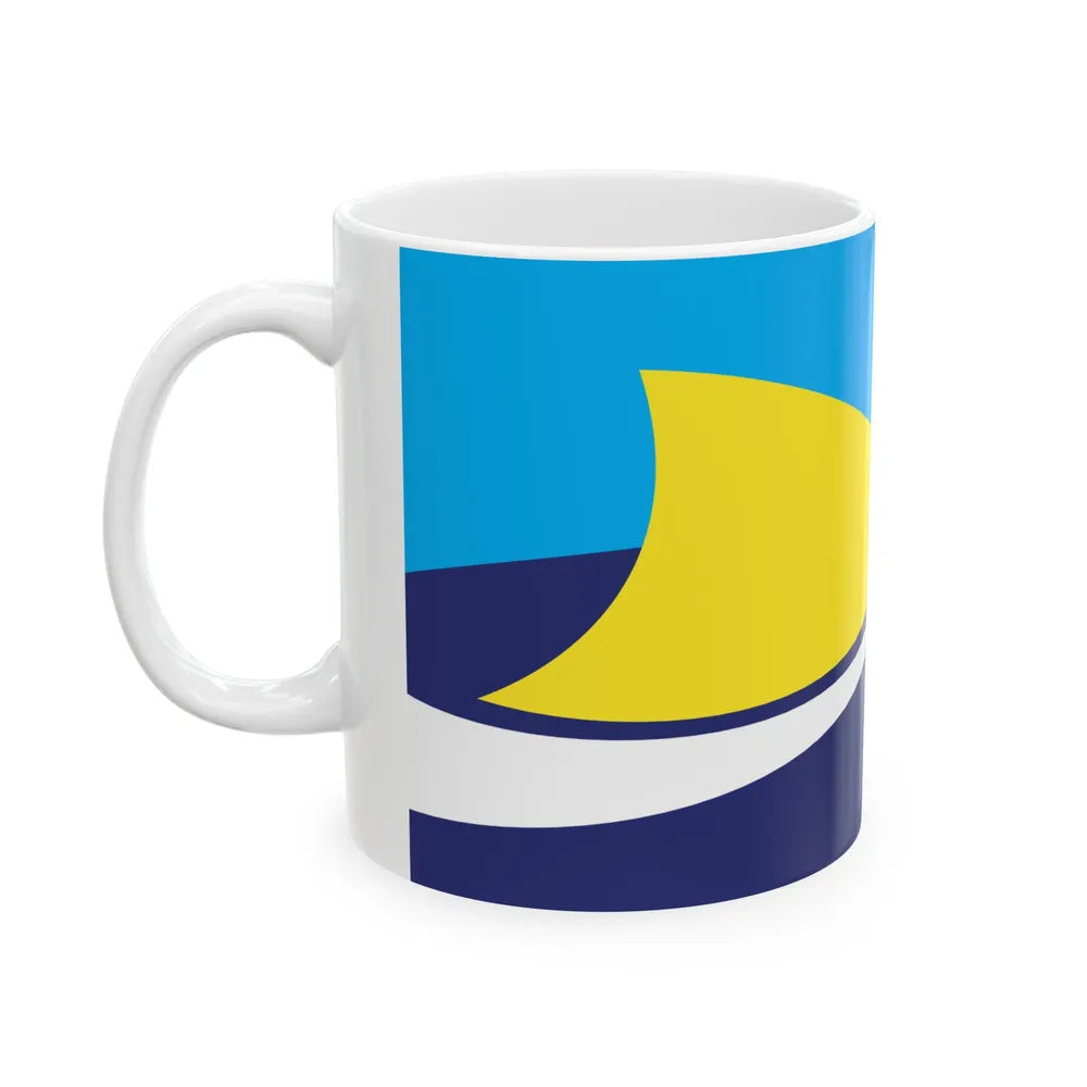 Proposed flag of Fiji 2015 design 44 (Fiji) White Coffee Mug - Go Mug Yourself