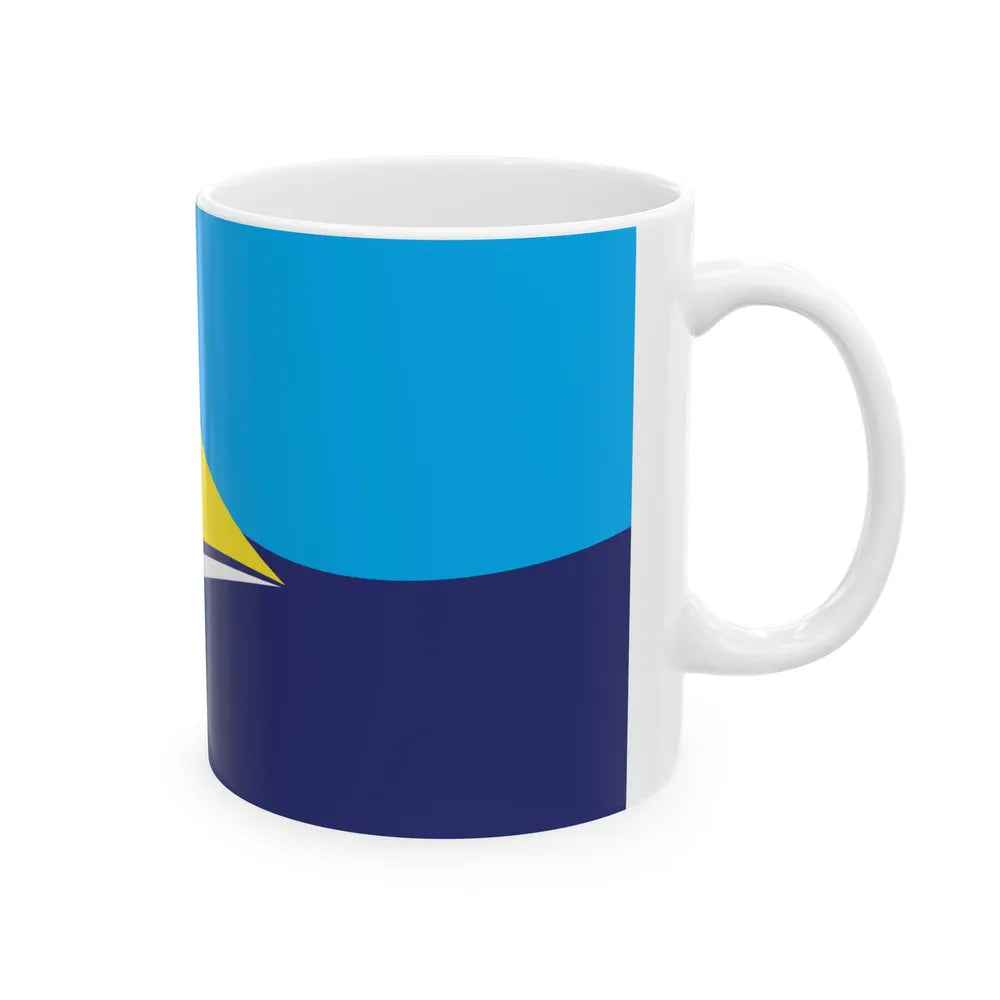 Proposed flag of Fiji 2015 design 44 (Fiji) White Coffee Mug - Go Mug Yourself