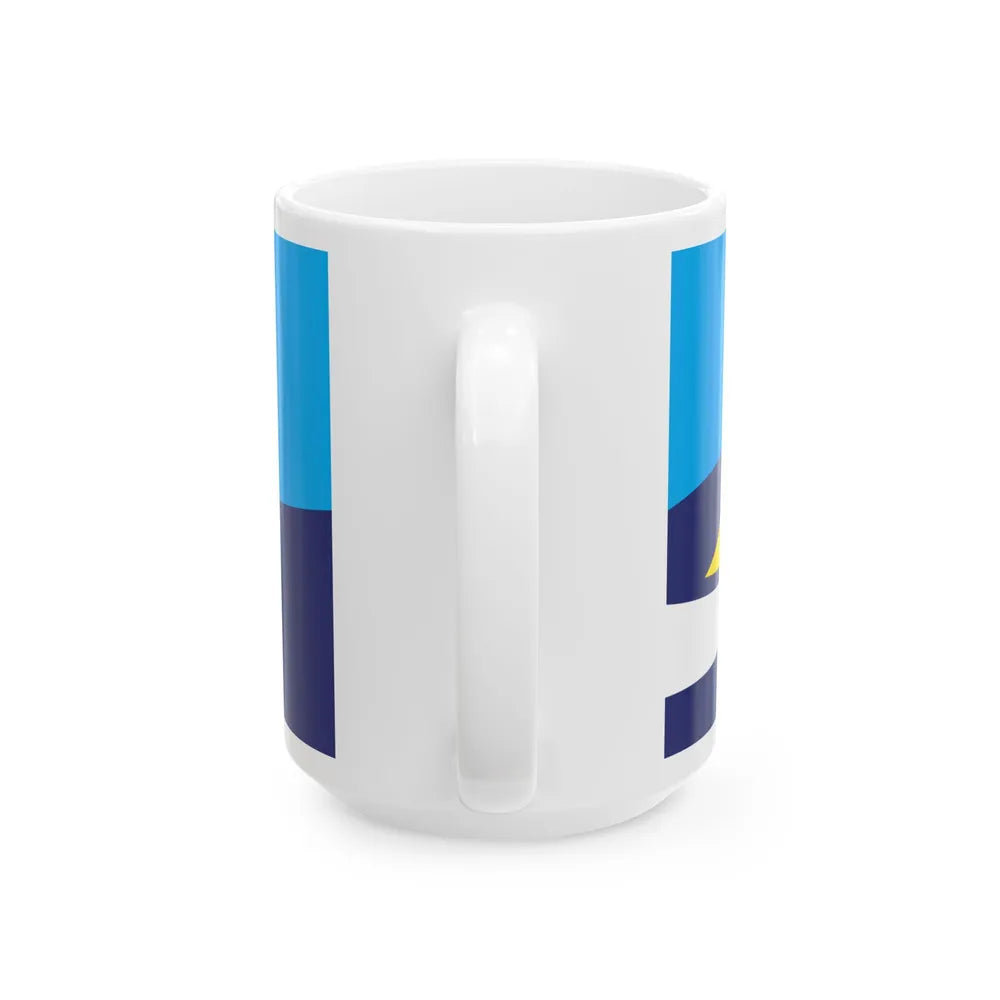 Proposed flag of Fiji 2015 design 44 (Fiji) White Coffee Mug - Go Mug Yourself