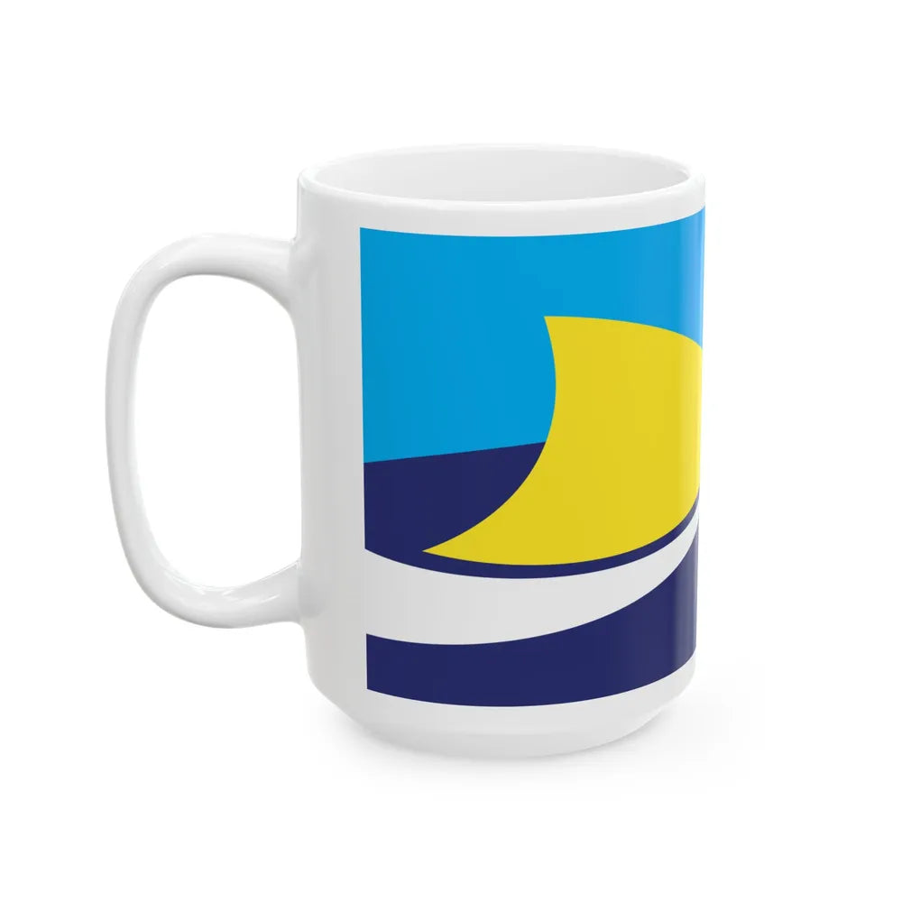 Proposed flag of Fiji 2015 design 44 (Fiji) White Coffee Mug - Go Mug Yourself