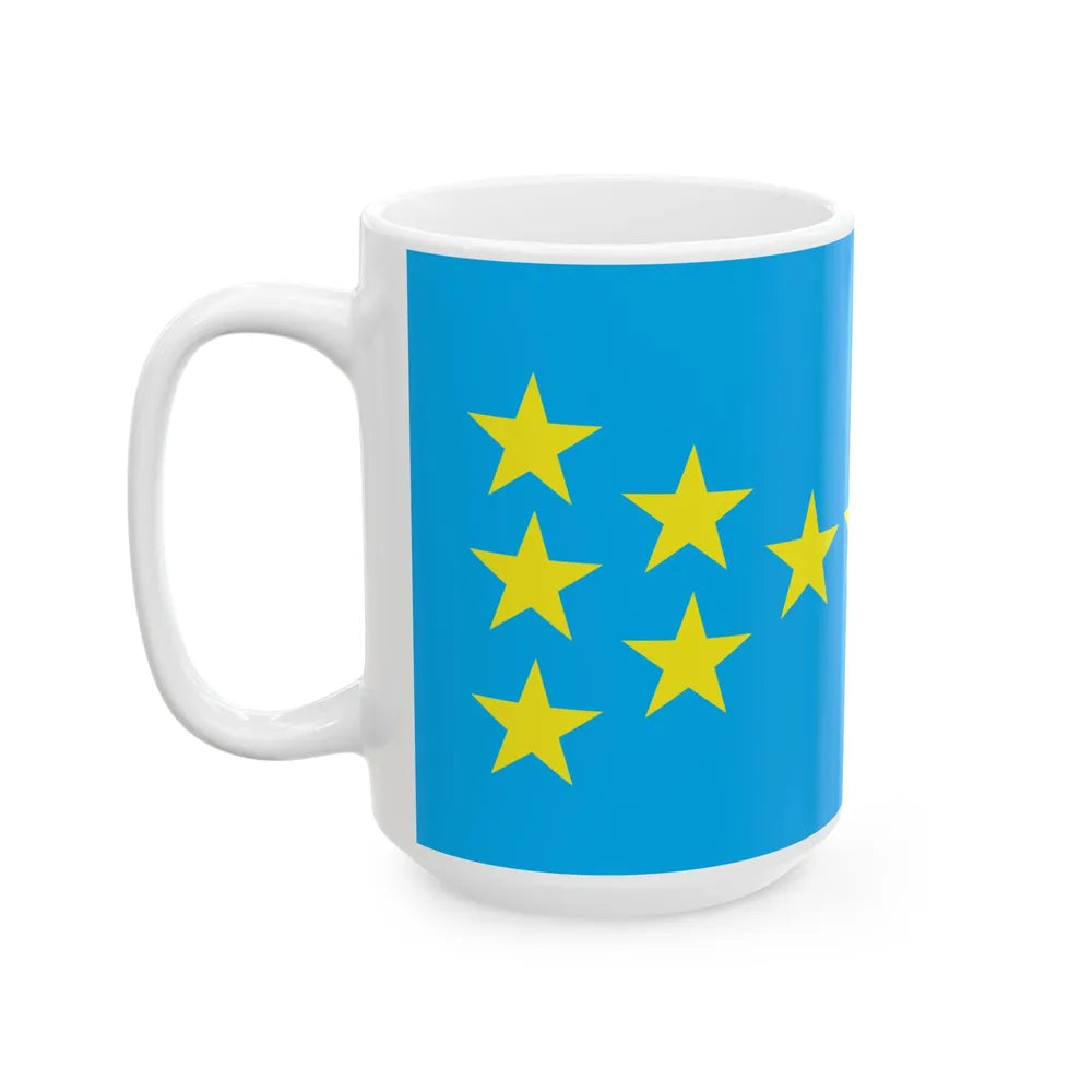 Proposed flag of Fiji 2015 design 45 (Fiji) White Coffee Mug - Go Mug Yourself