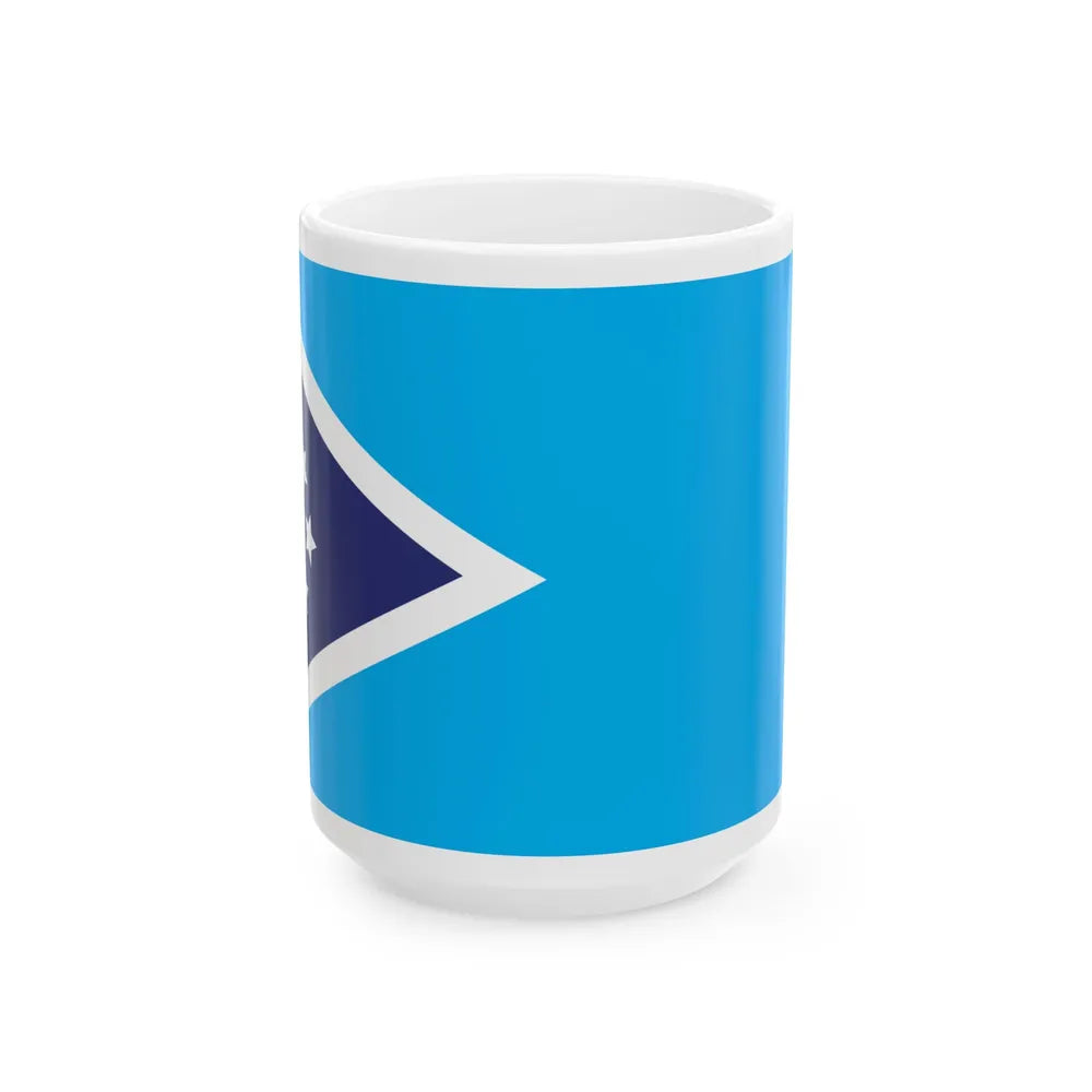 Proposed flag of Fiji 2015 design 46 (Fiji) White Coffee Mug 15oz - Go Mug Yourself