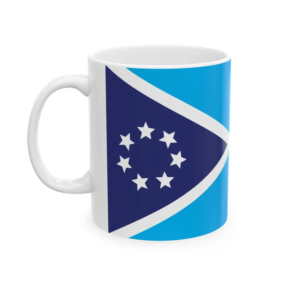 Proposed flag of Fiji 2015 design 46 (Fiji) White Coffee Mug - Go Mug Yourself