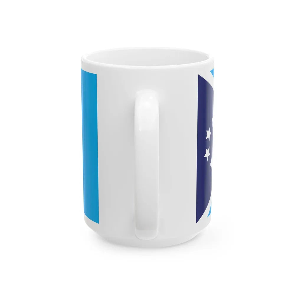 Proposed flag of Fiji 2015 design 46 (Fiji) White Coffee Mug - Go Mug Yourself