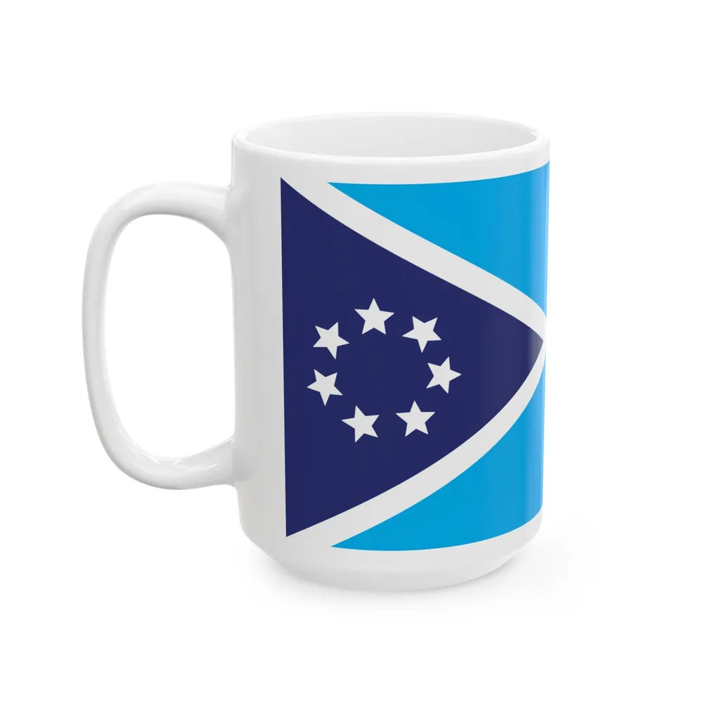 Proposed flag of Fiji 2015 design 46 (Fiji) White Coffee Mug - Go Mug Yourself