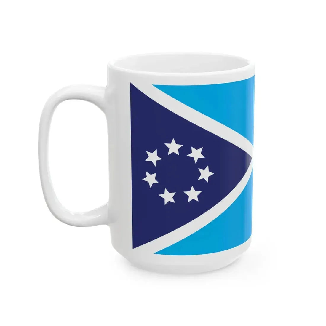 Proposed flag of Fiji 2015 design 46 (Fiji) White Coffee Mug - Go Mug Yourself