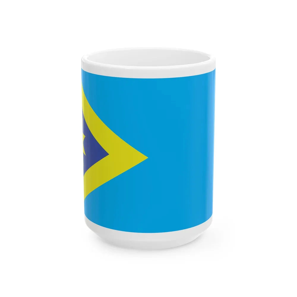 Proposed flag of Fiji 2015 design 47 (Fiji) White Coffee Mug 15oz - Go Mug Yourself