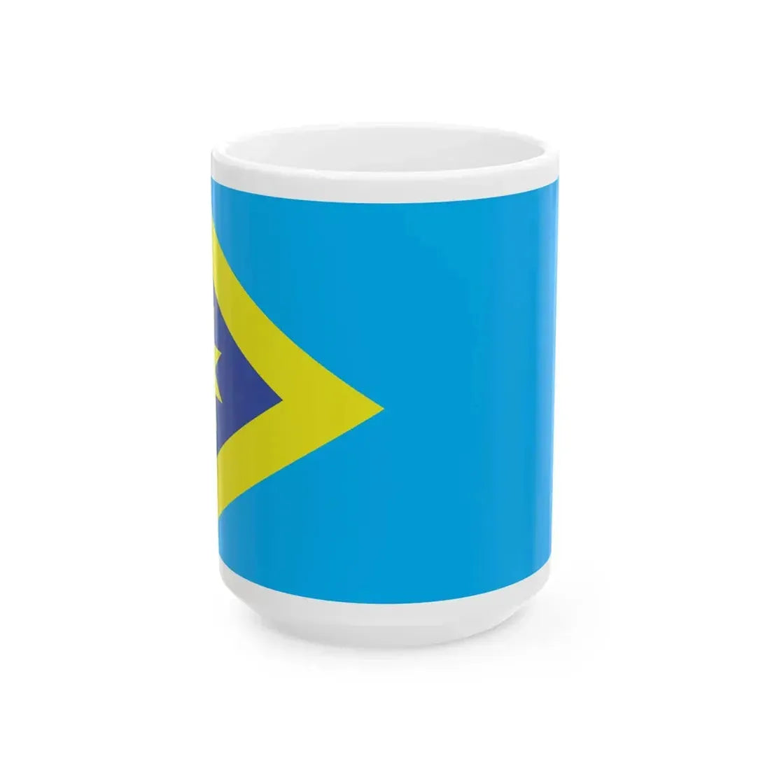 Proposed flag of Fiji 2015 design 47 (Fiji) White Coffee Mug 15oz - Go Mug Yourself