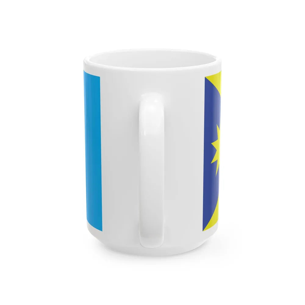 Proposed flag of Fiji 2015 design 47 (Fiji) White Coffee Mug - Go Mug Yourself