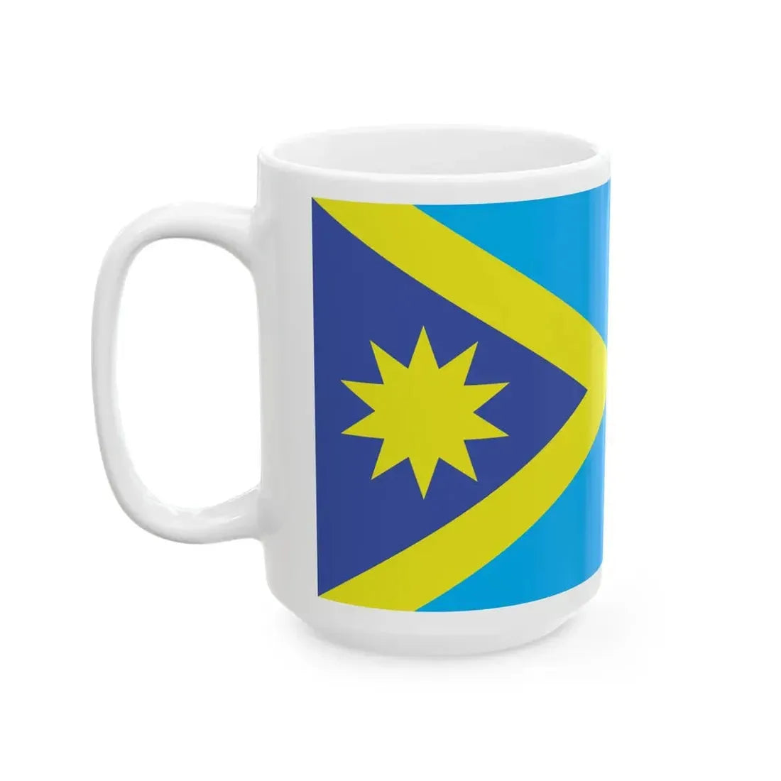 Proposed flag of Fiji 2015 design 47 (Fiji) White Coffee Mug - Go Mug Yourself