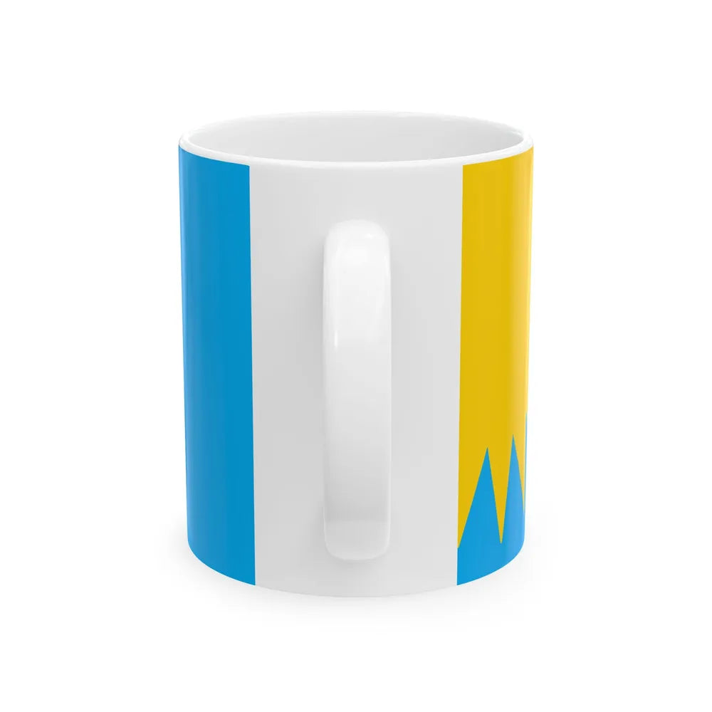 Proposed flag of Fiji 2015 design 49 (Fiji) White Coffee Mug - Go Mug Yourself