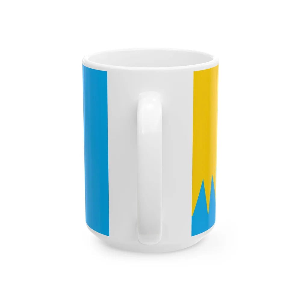 Proposed flag of Fiji 2015 design 49 (Fiji) White Coffee Mug - Go Mug Yourself