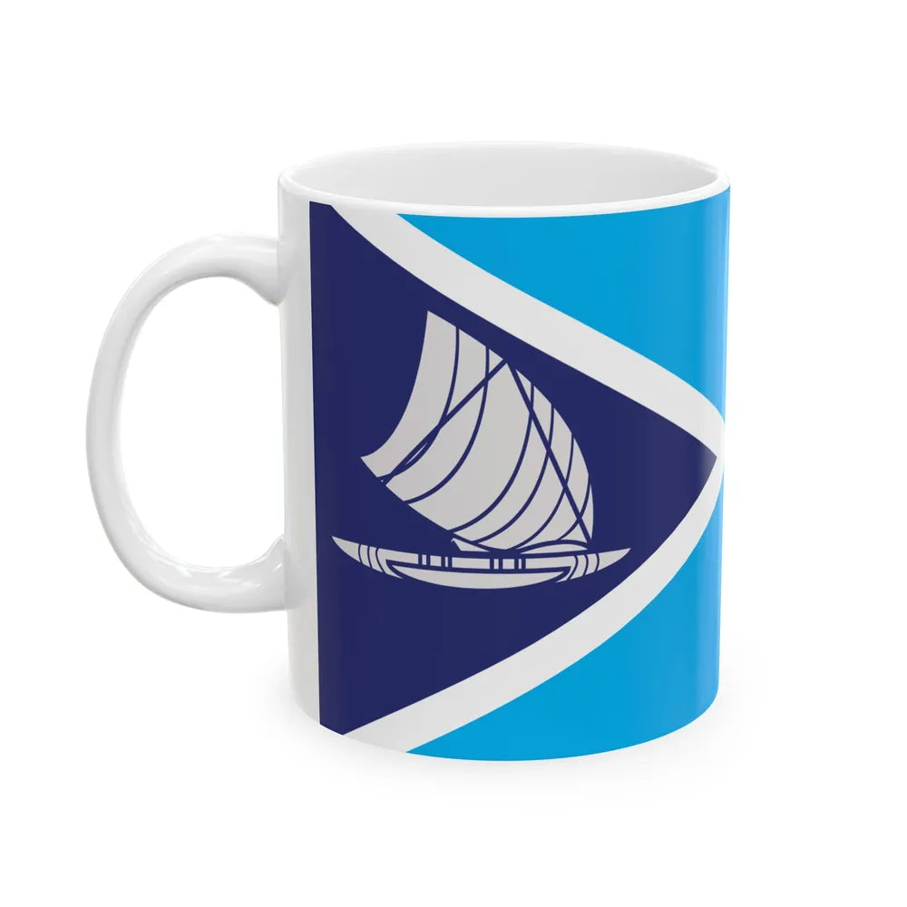 Proposed flag of Fiji 2015 design 52 (Fiji) White Coffee Mug - Go Mug Yourself