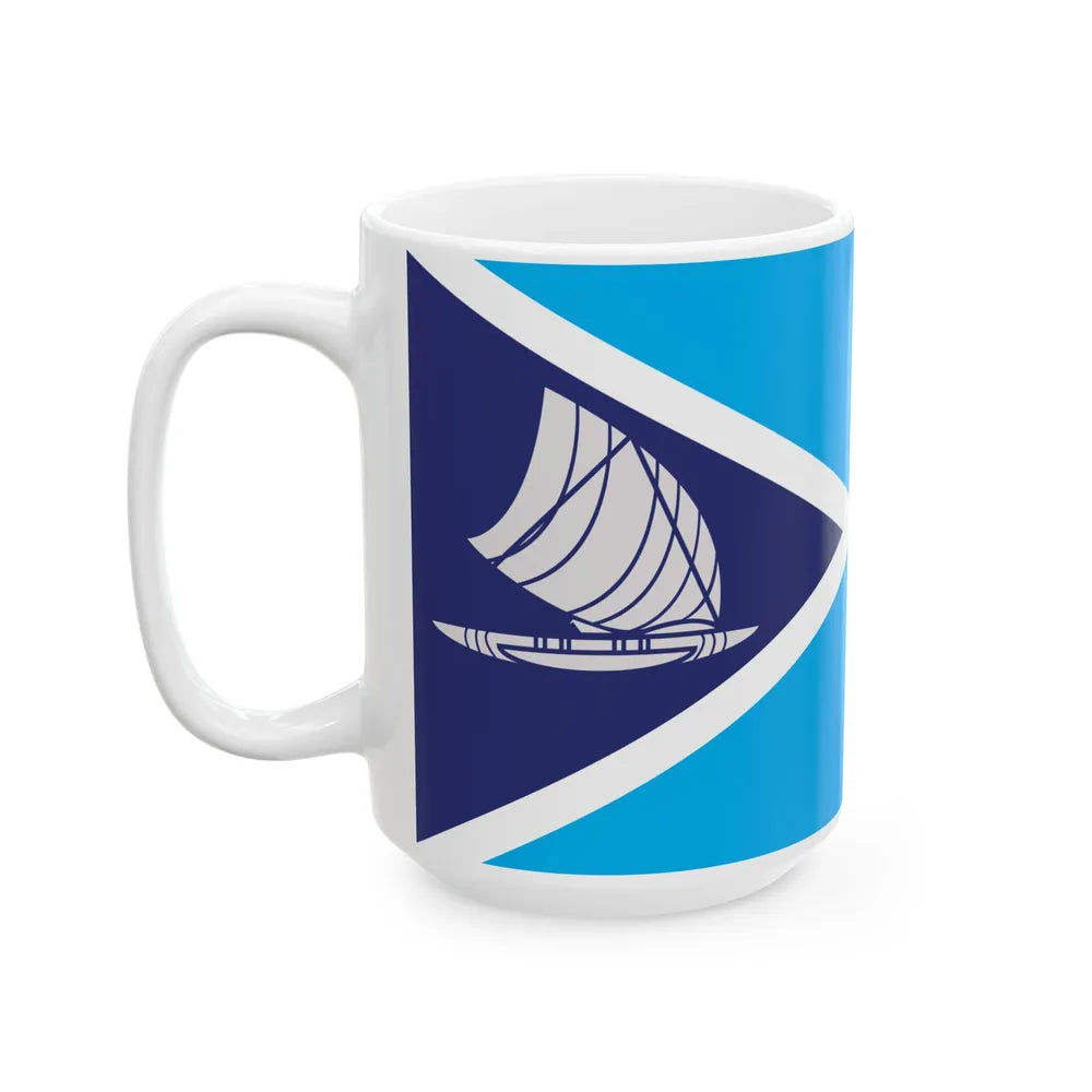 Proposed flag of Fiji 2015 design 52 (Fiji) White Coffee Mug - Go Mug Yourself