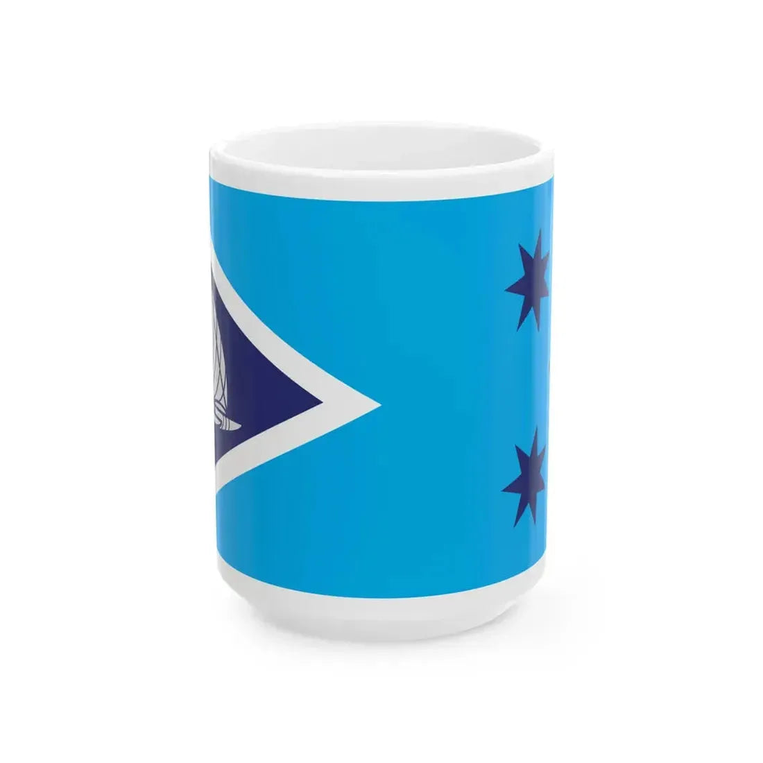 Proposed flag of Fiji 2015 design 53 (Fiji) White Coffee Mug 15oz - Go Mug Yourself