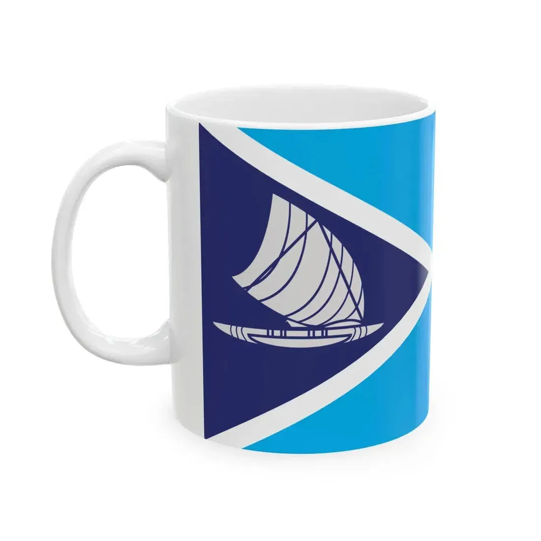 Proposed flag of Fiji 2015 design 53 (Fiji) White Coffee Mug - Go Mug Yourself