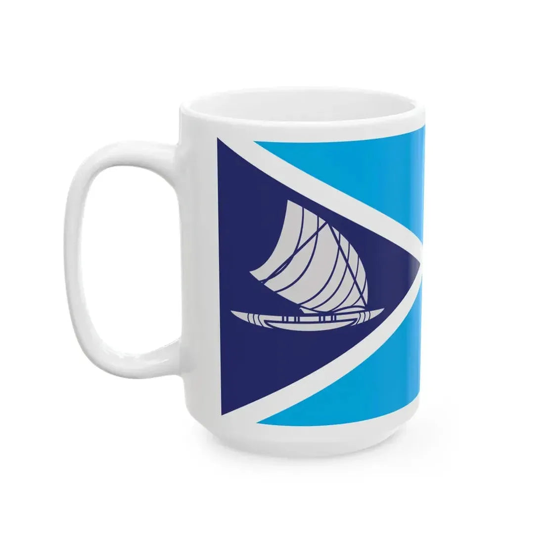 Proposed flag of Fiji 2015 design 53 (Fiji) White Coffee Mug - Go Mug Yourself